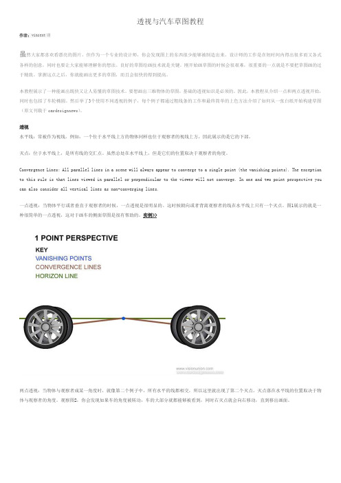 透视与汽车草图教程
