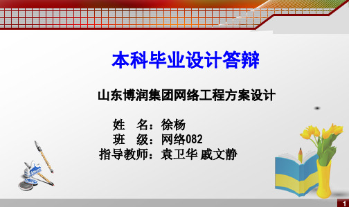 毕业设计答辩ppt之企业网络规划