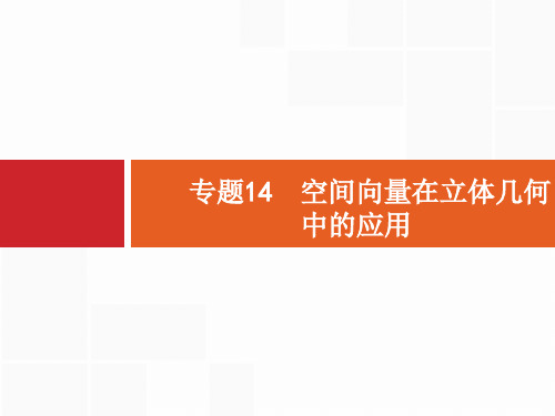 高考数学二轮总复习专题14空间向量在立体几何中的应用(共59张PPT)