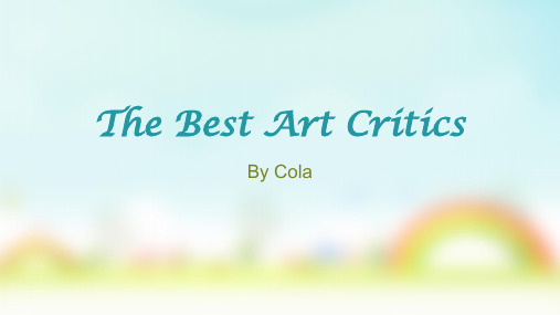 新概念英语2 lesson26 The best art critics