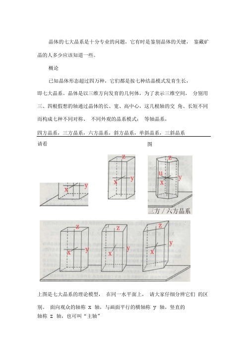 七大晶系图解