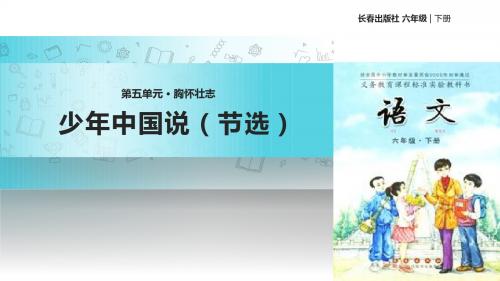 【309教育网优选】小学语文长春版六年级下册《少年中国说(节选)》教学课件