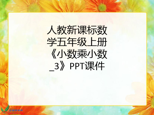 人教新课标数学五年级上册《小数乘小数_3》PPT课件