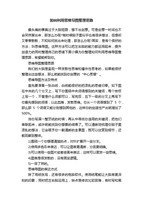 如何利用思维导图整理思路