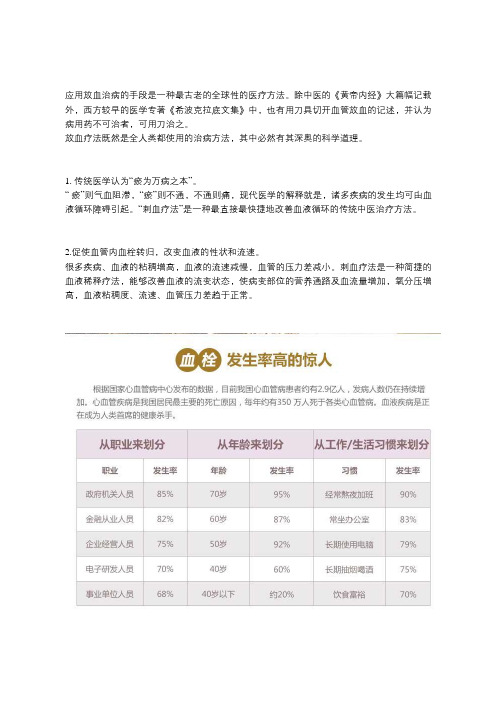 中医刺络放血疗法的作用机理