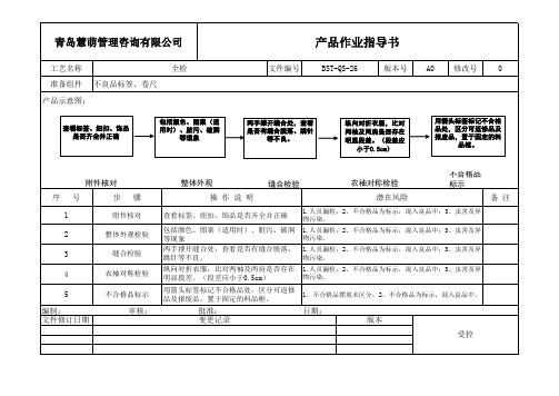 质量验厂文件-全检作业指导书