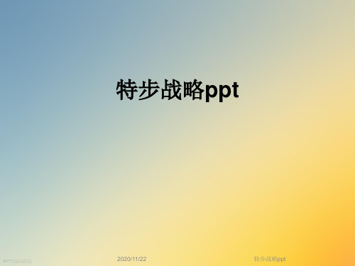 特步战略ppt