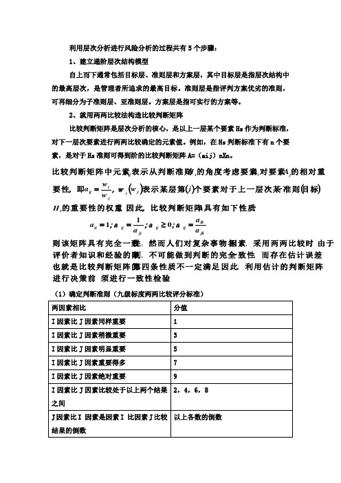 (完整word版)层次分析法步骤