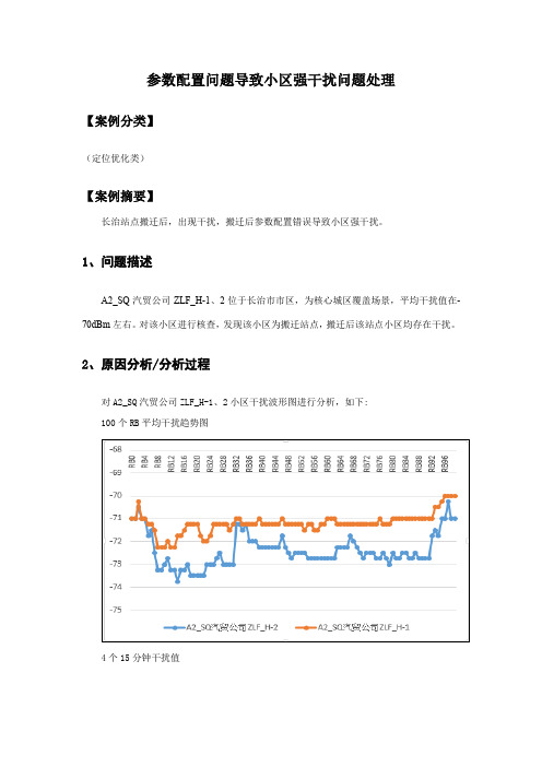 【干扰处理案例】参数配置错误导致基站强干扰问题