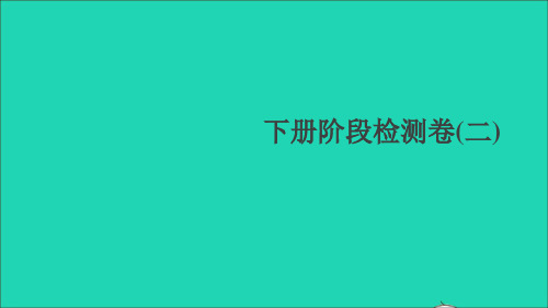 贵州专版九年级语文下册阶段检测卷二作业课件新人教版