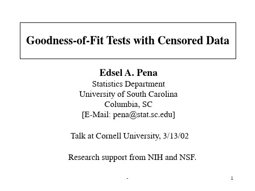 Goodness-of-Fit-Tests-with-Censored-DataPPT课件