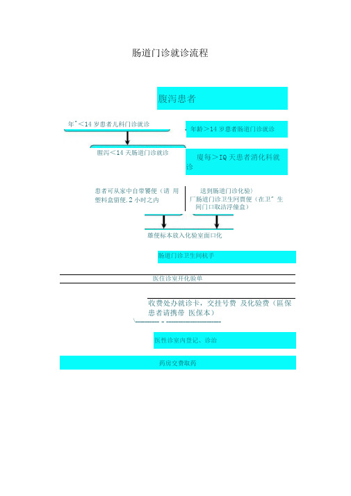 肠道门诊就诊流程