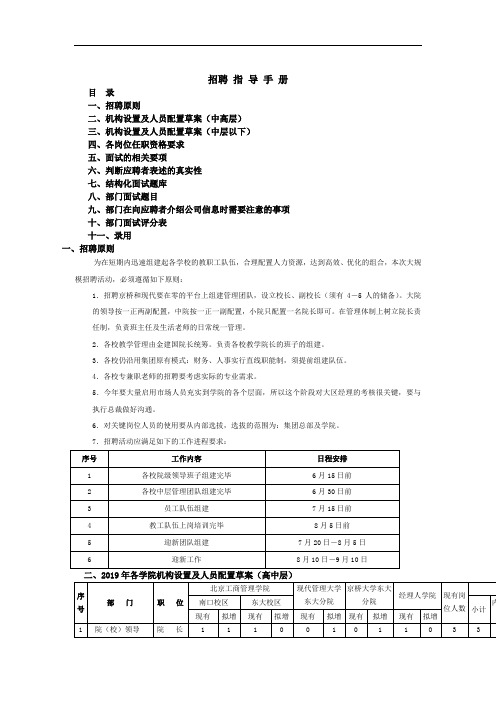 员工招聘指导手册15页word