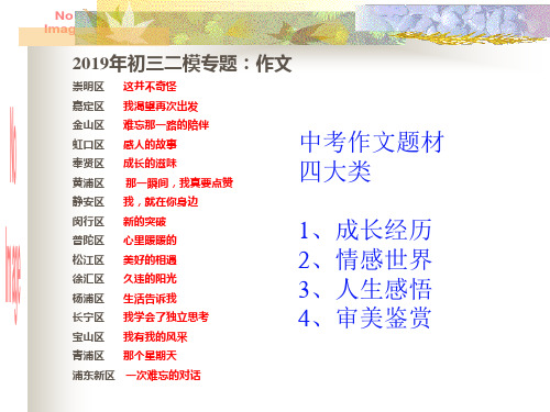 2019年上海市中考二模作文指导课件(共26张ppt)