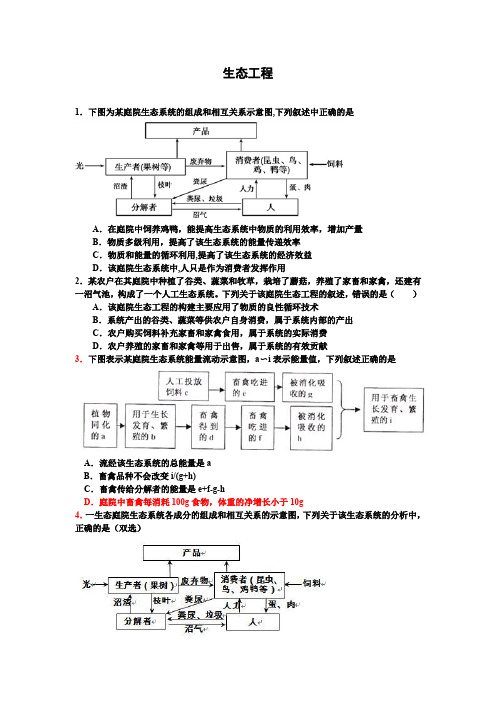 生态工程练习