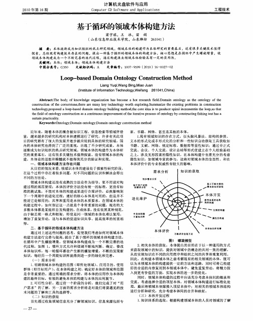 基于循环的领域本体构建方法