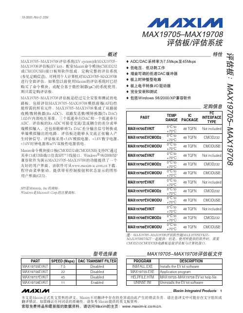 MAX19705EVKIT-MAX19708EVKIT_cn