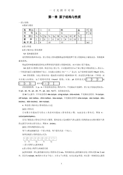 【人教版】高中化学选修3知识点总结.pdf