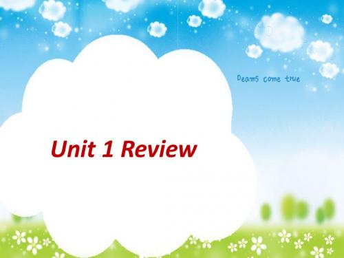 Unit 1 Review~~