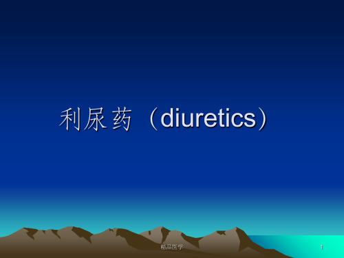 《利尿药diu》PPT课件