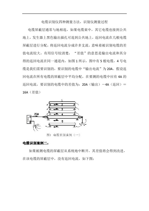 电缆识别仪四种测量方法,识别仪测量过程