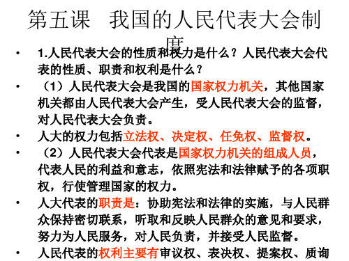 高一政治发展社会主义民主政治1(PPT)3-1