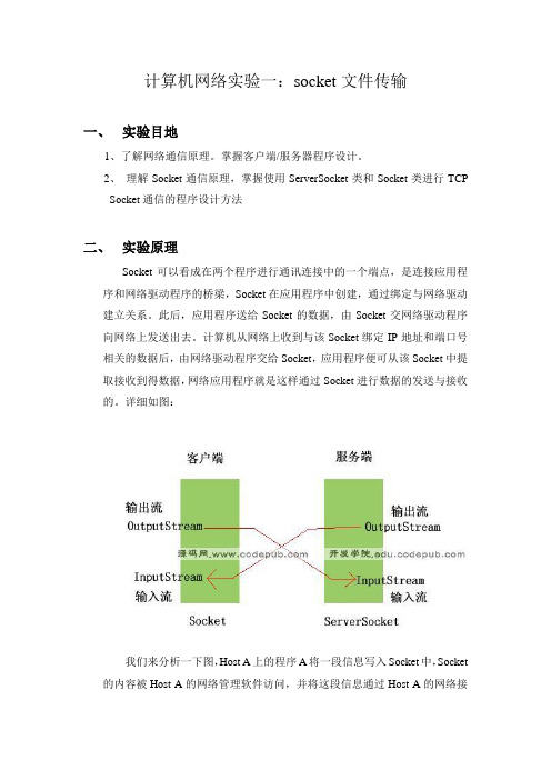 计算机网络实验报告 winsock编程