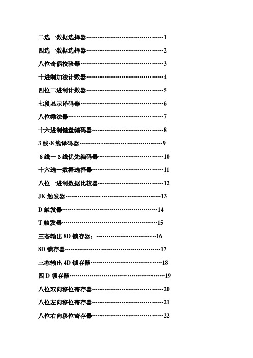 EDA中QUARTUSⅡ的程序设计代码