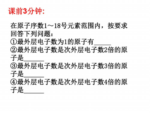 高一化学认识原子核