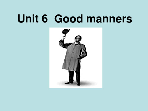 高中英语第一册上Good manners ppt1