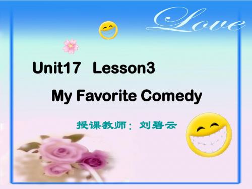 Lesson 3my favourite comedy