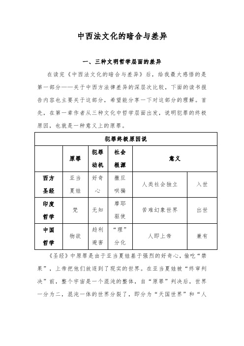 中西法文化的暗合与差异pdf