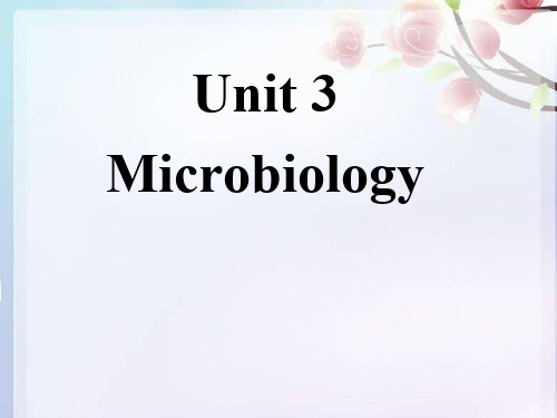 Unit 3 Microbiology