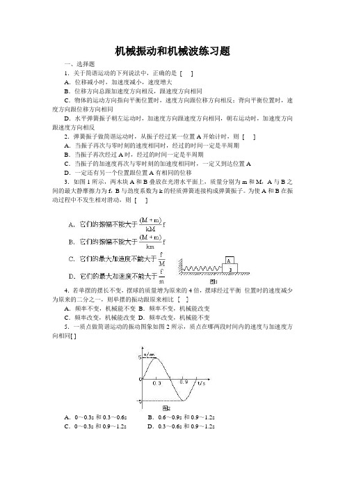 (完整版)机械振动和机械波练习题【含答案】