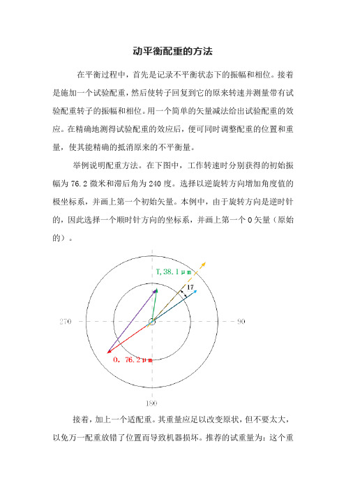 动平衡配重的方法