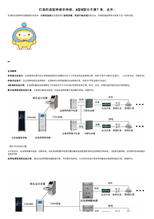 灯具的选型持续非持续、A型B型分不清？来，点开~