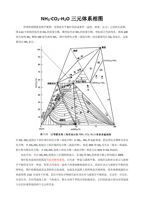 (详细)NH3——CO2——H2O三元体系相图