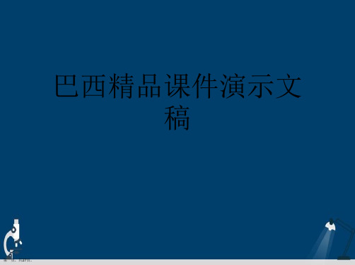 巴西精品课件演示文稿