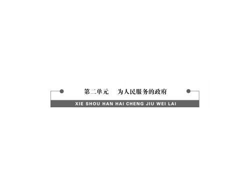 连云港市灌云县四队中学高一政治精品课件：《第三课 第一框 政府的职能管理与服务》(新人教版必修2)