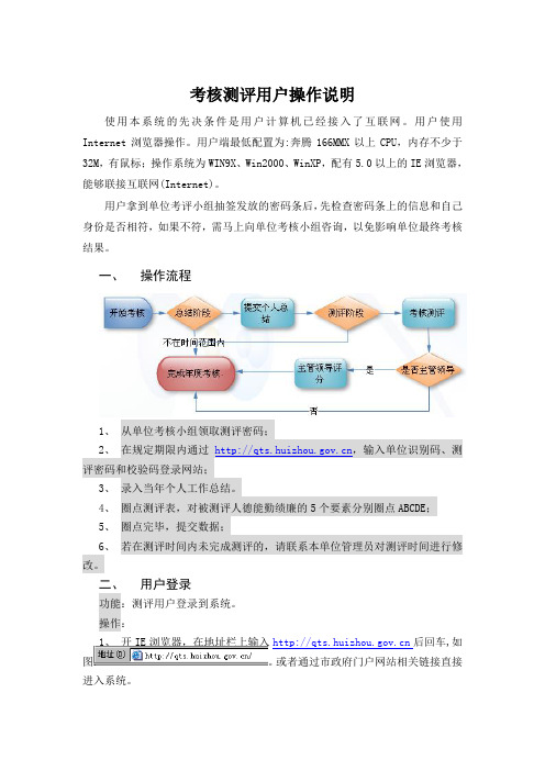 考核测评用户操作说明