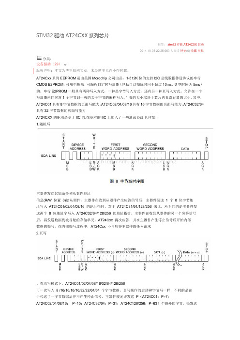 STM32驱动AT24CXX系列芯片