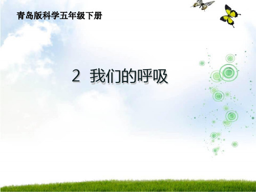 五年级下册科学我们的呼吸青岛版