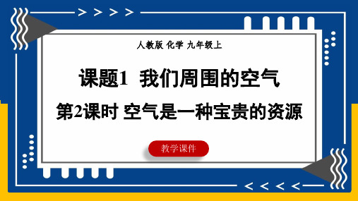 2.1我们周围的空气(第2课时空气是一种宝贵的资源)课件九年级化学人教版(2024)上册