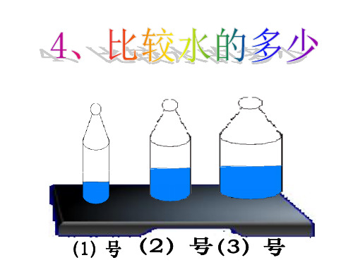 4、比较水的多少