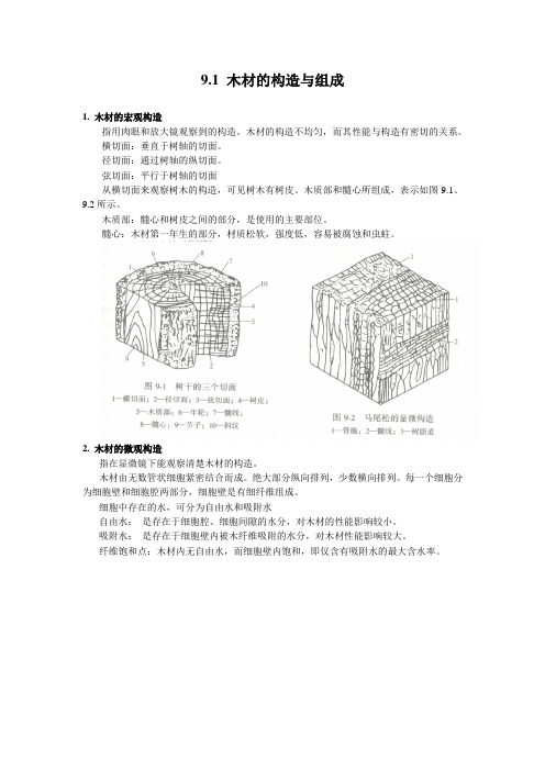 木材的构造与组成