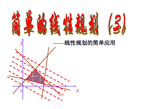 简单的线性规划整点最优解