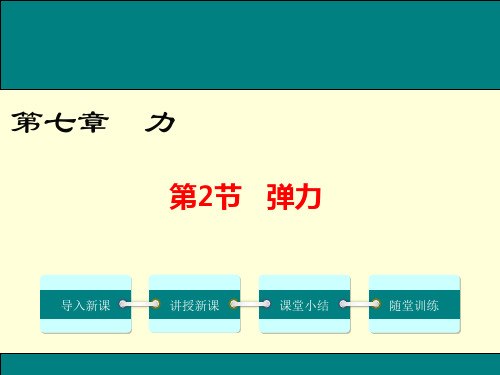 人教版初中物理八年级下册第七章第二节弹力课件(共20页)