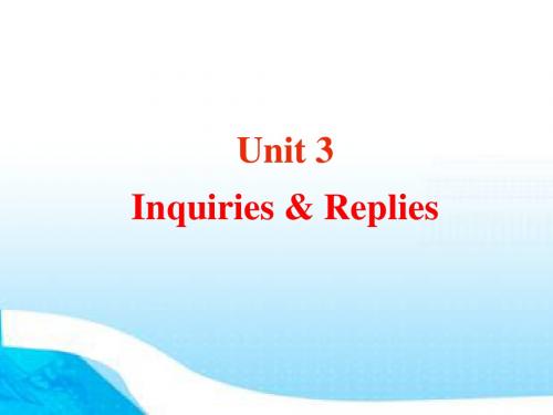 unit3  Enquiry..