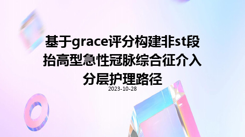 基于GRACE评分构建非ST段抬高型急性冠脉综合征介入分层护理路径