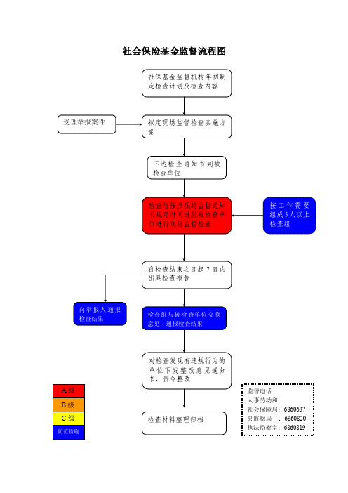 社会保险基金监督流程图